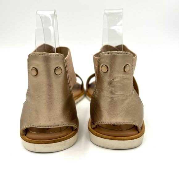 Sorel Ella II Leather Sandals Metallic Gold- Size 7.5 - Picture 7 of 11